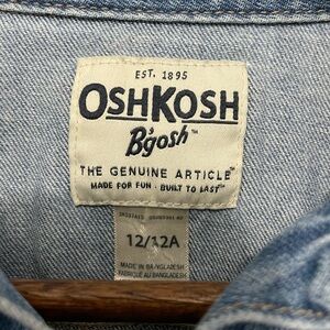 OshKosh B'gosh Blue Kid’s Jean Jacket Size 12/12A